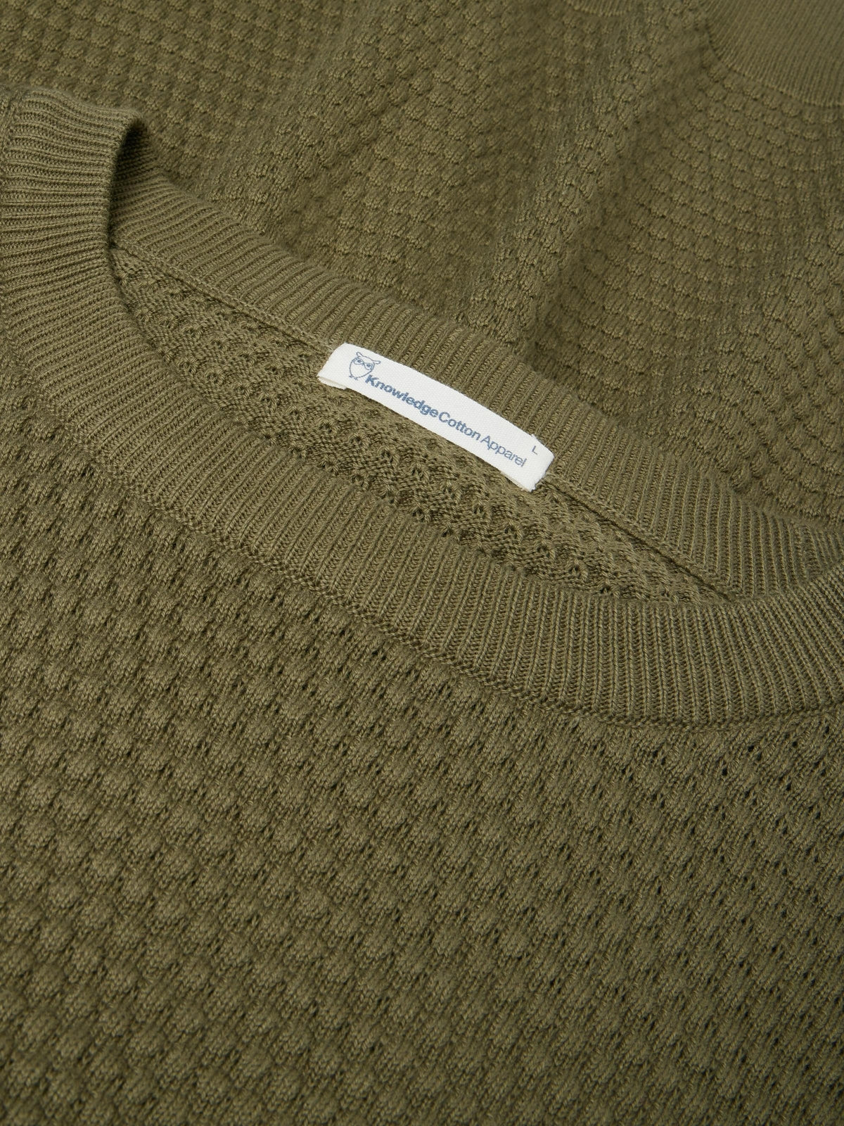Knowledge Cotton Pullover grün/bubble