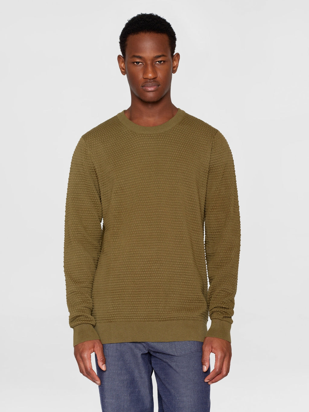 Knowledge Cotton Pullover grün/bubble