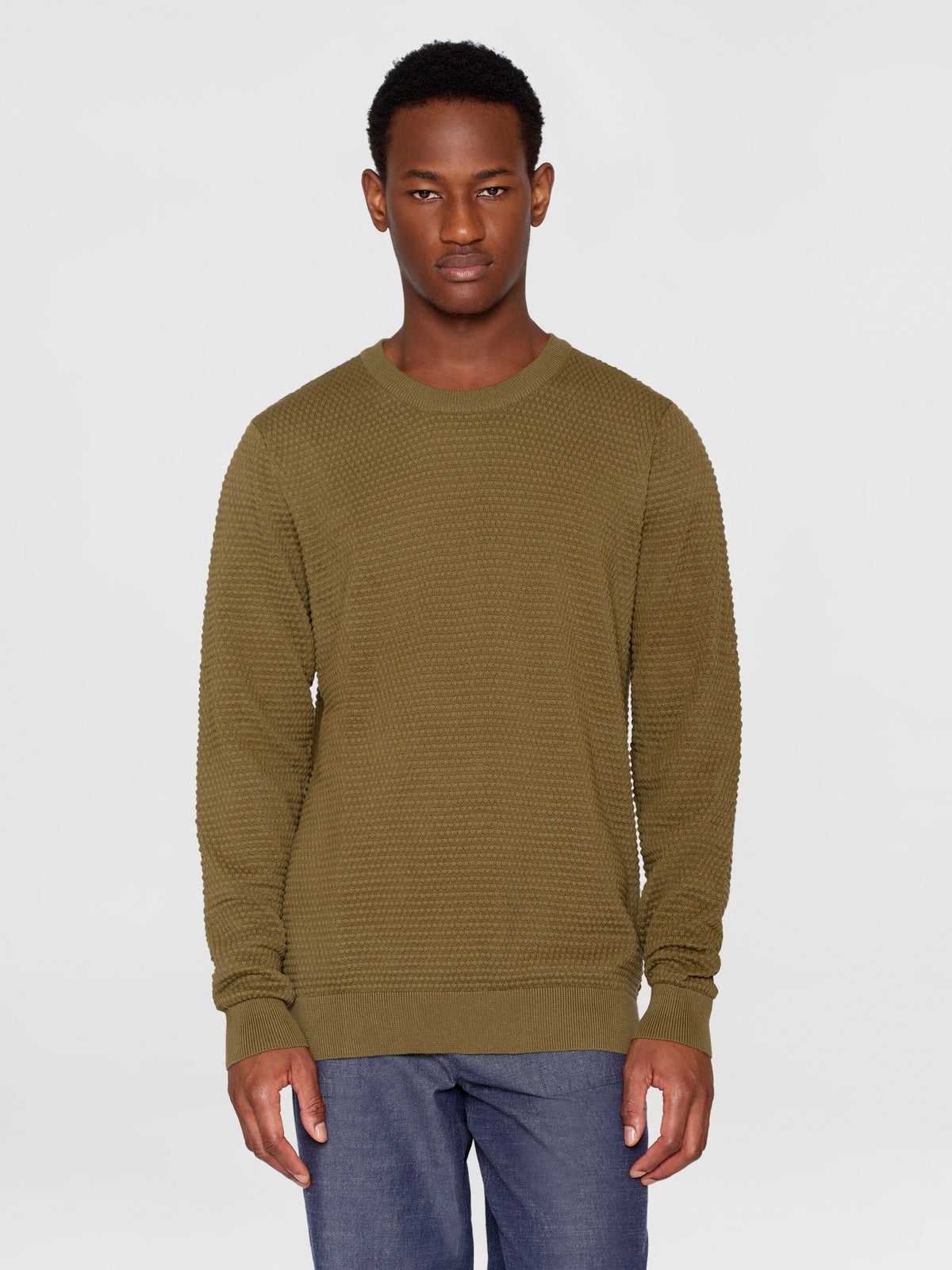 Knowledge Cotton Pullover grün/bubble