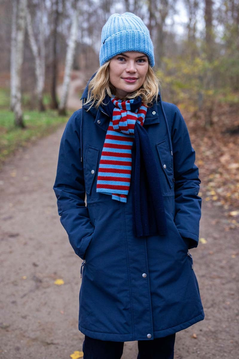Danefae Wintermantel "Beate" blau