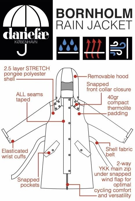 Danefae Wintermantel "Bornholm" schwarz