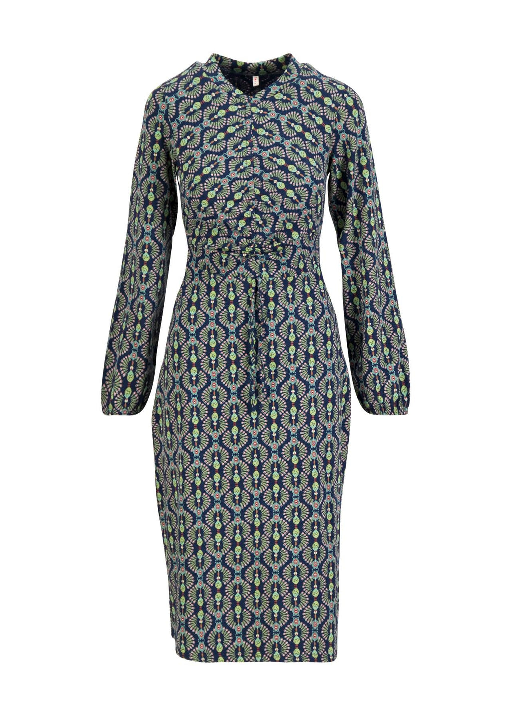 Blutsgeschwister Kleid "Good Girls Gathering" blau/bunt gemustert