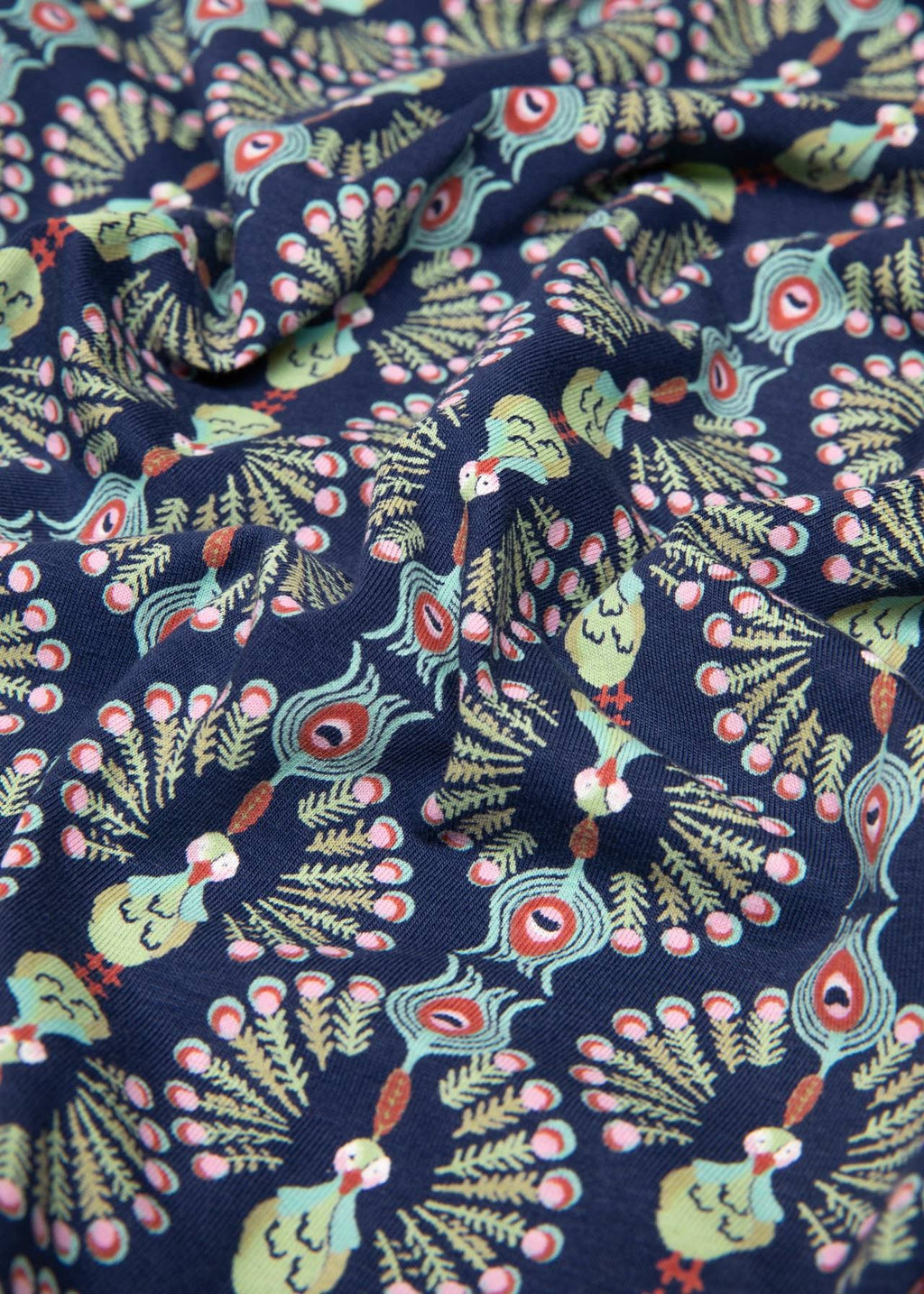 Blutsgeschwister Kleid "Good Girls Gathering" blau/bunt gemustert