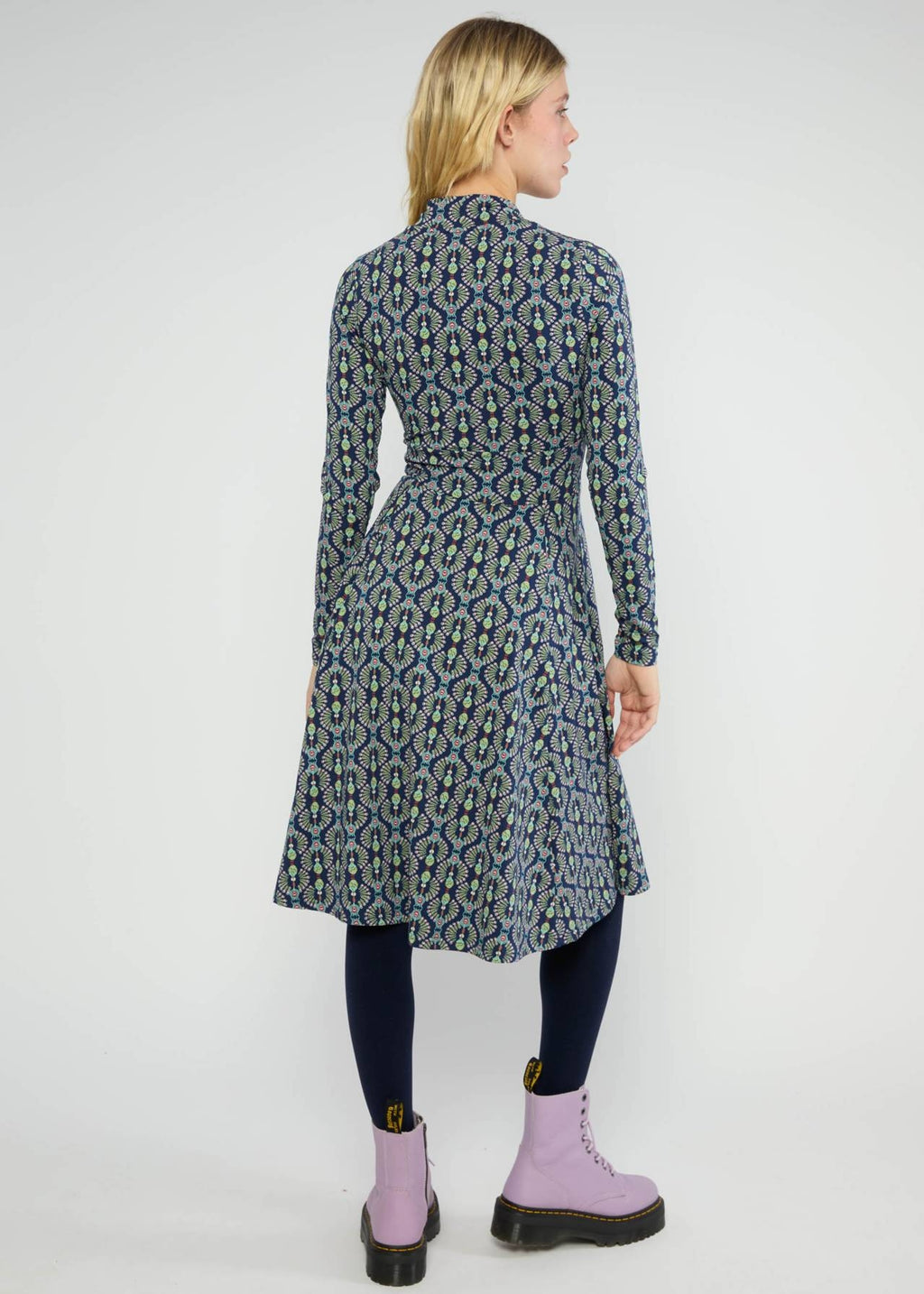 Blutsgeschwister Kleid "Shalala Tralala" blau/bunt gemustert