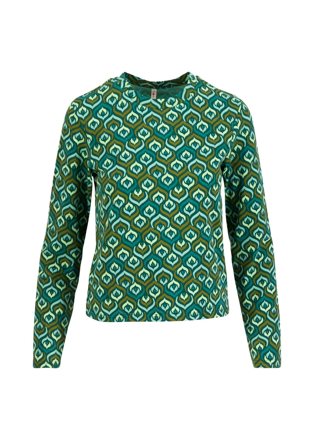 Blutsgeschwister Shirt "Radiant Rebels Crew" grün/gemustert