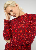 Blutsgeschwister Shirt "Radiant Rebels Crew" rot/gemustert