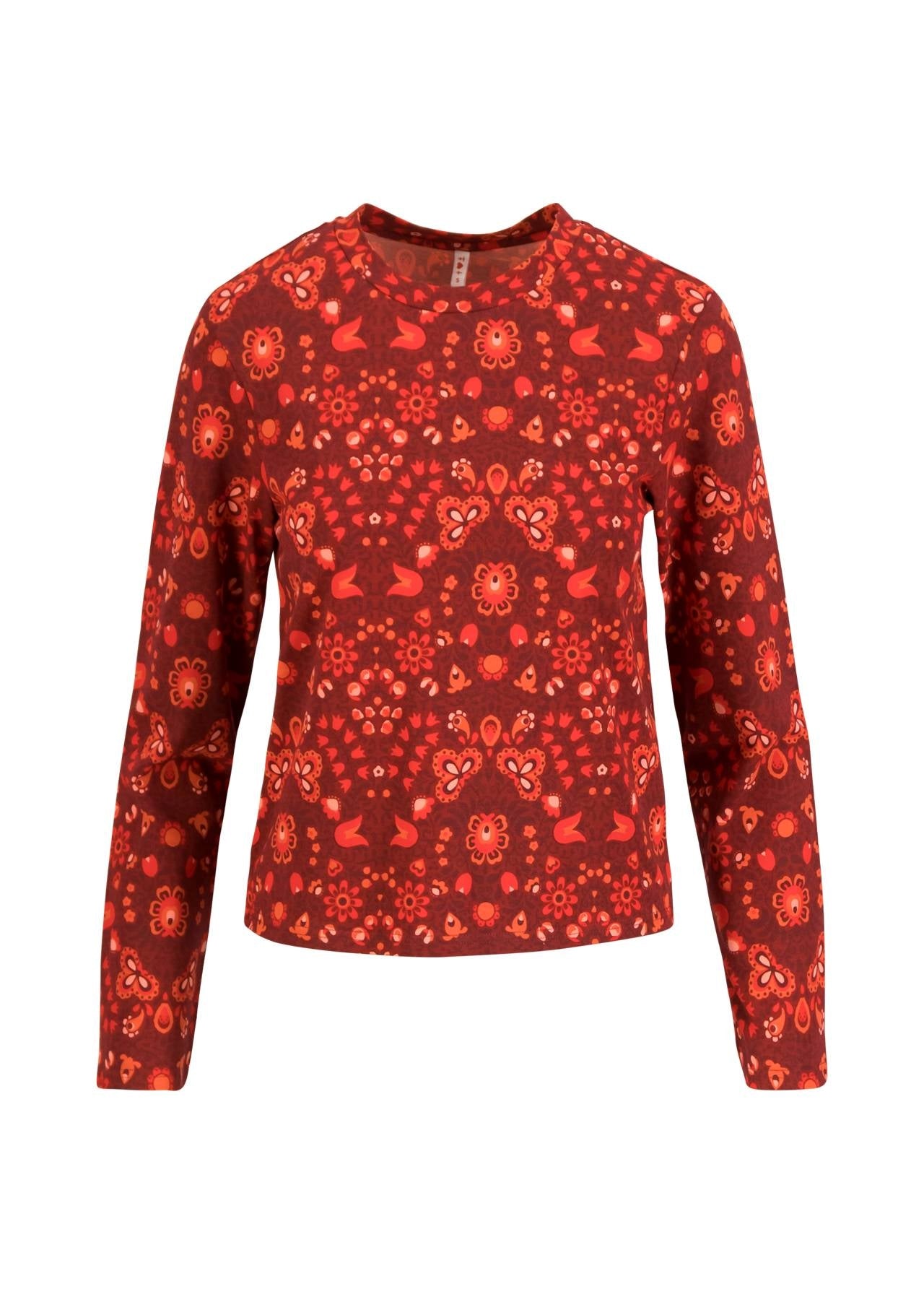 Blutsgeschwister Shirt "Radiant Rebels Crew" rot/gemustert