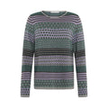 Mansted Pullover "Bebe" lila/grün gemustert