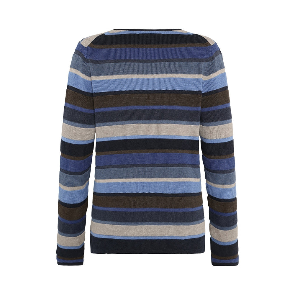 Mansted Pullover "Mathilde" blau gestreift
