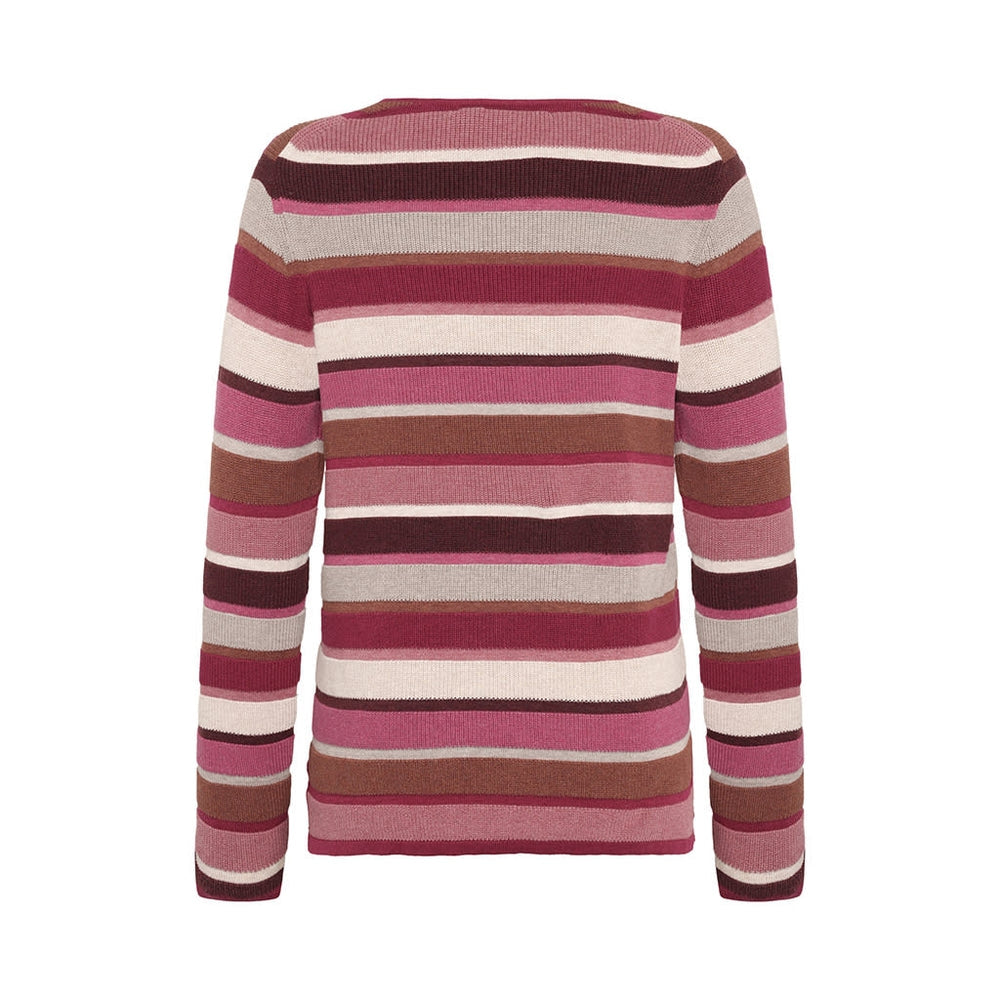 Mansted Pullover "Mathilde" beere gestreift