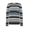 Mansted Pullover "Mathilde" grün gestreift