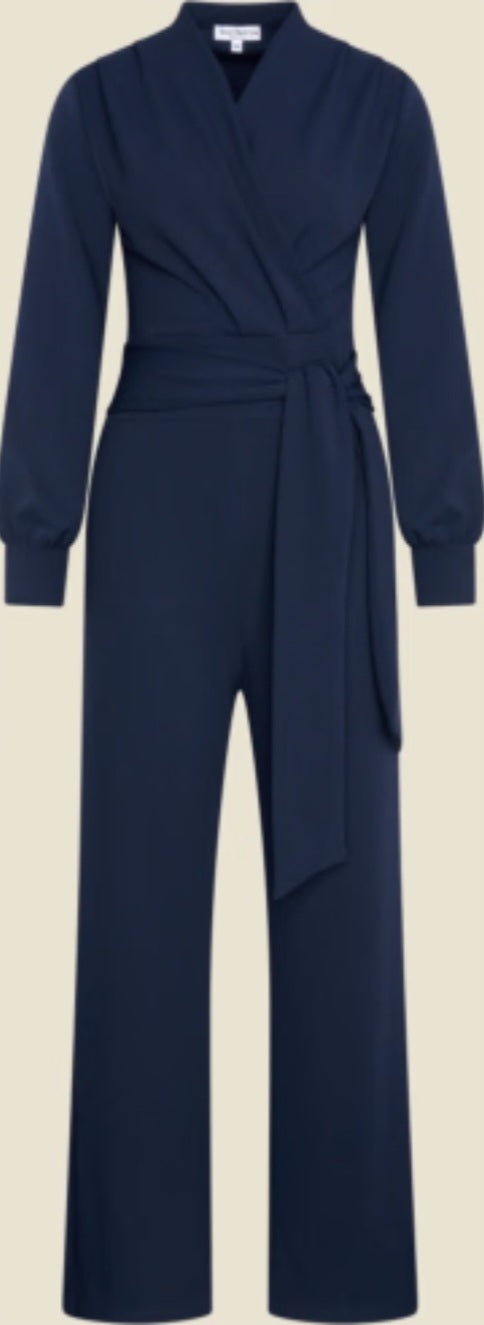 Verry Cherry Jumpsuit "Emmylou" navy
