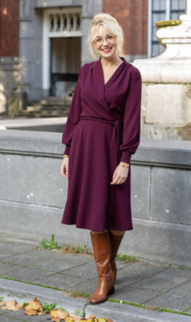 Verry Cherry Kleid "Cross over Dress" beere