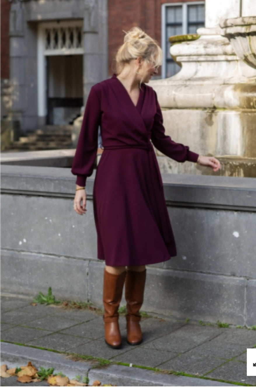Verry Cherry Kleid "Cross over Dress" beere