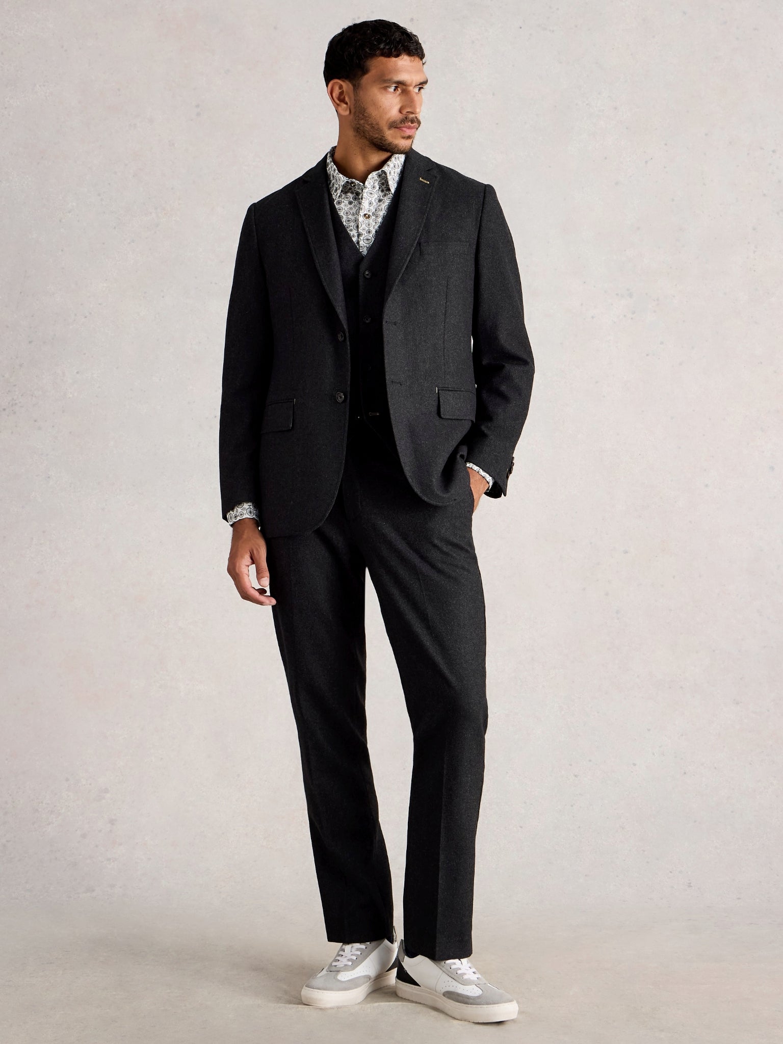 White Stuff Jacket aus Wolle anthrazit