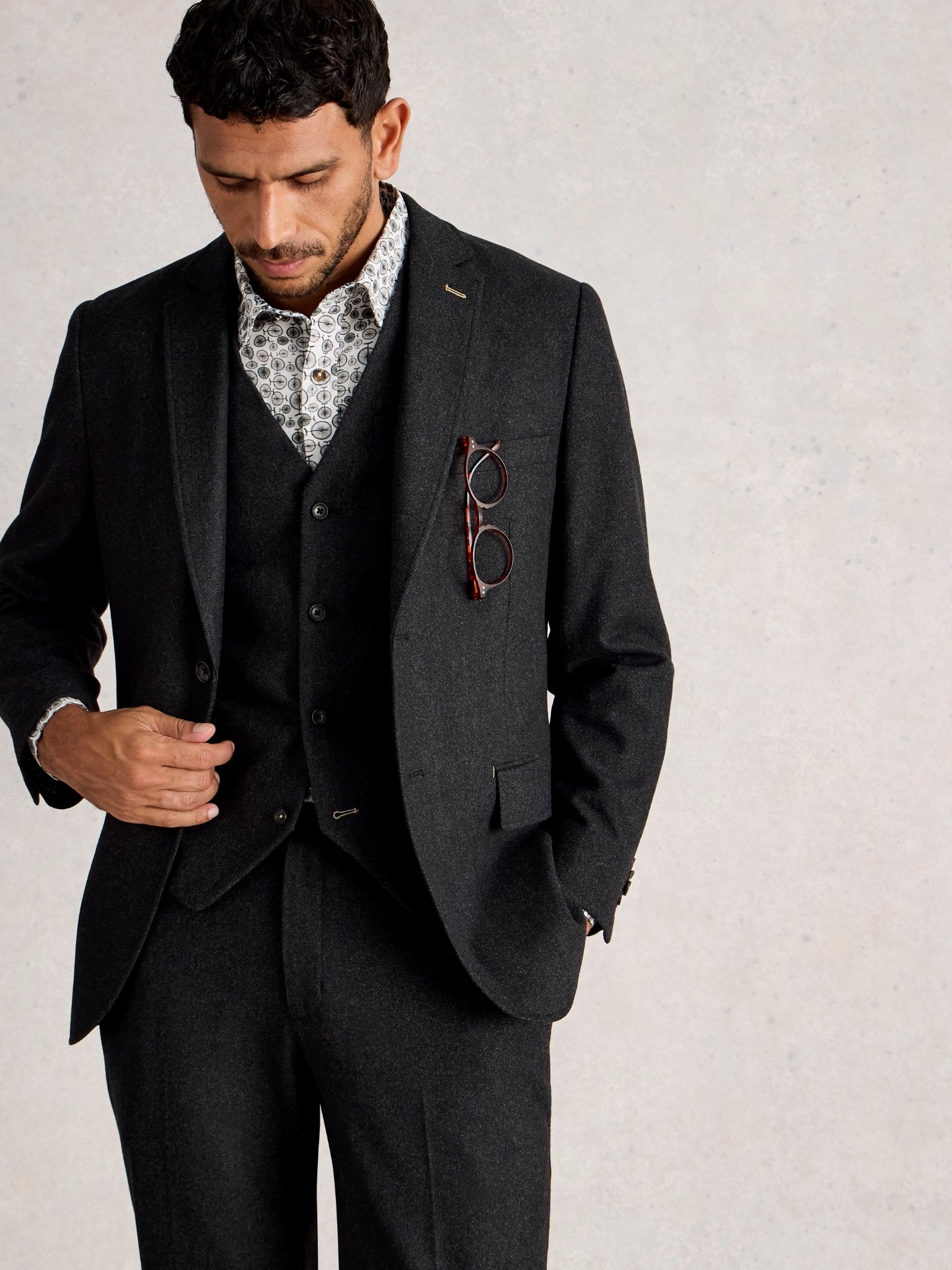 White Stuff Jacket aus Wolle anthrazit