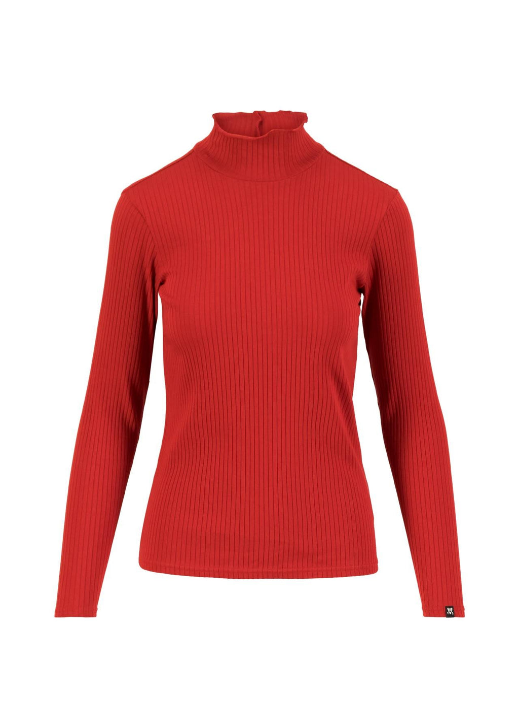 Blutsgeschwister Shirt mit Stehkragen "Female Power" rot