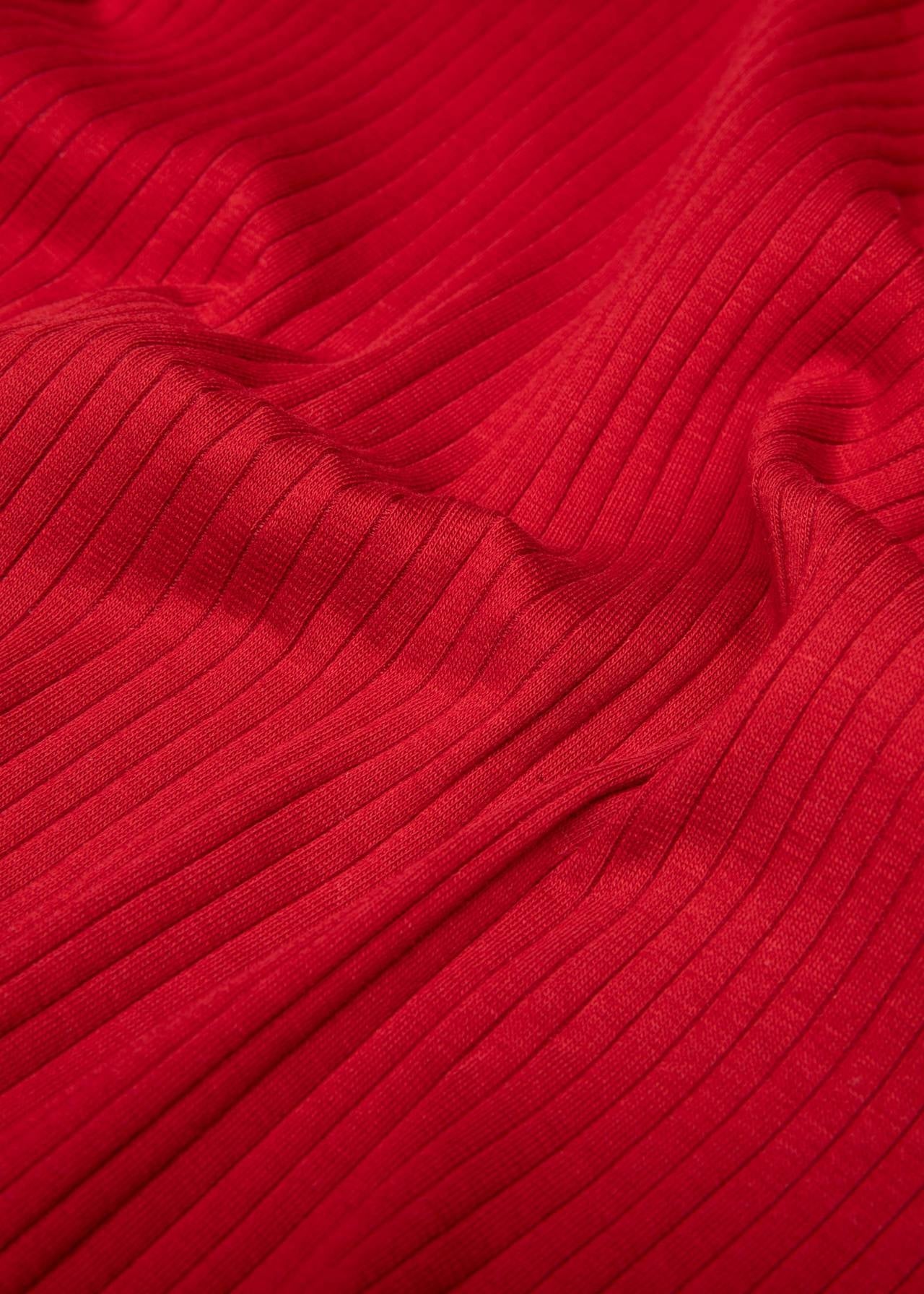Blutsgeschwister Shirt mit Stehkragen "Female Power" rot