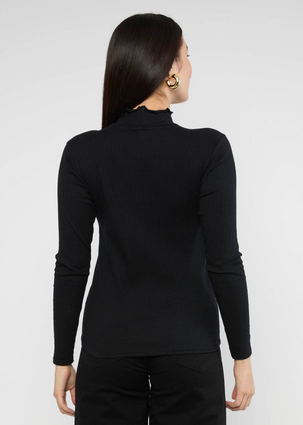 Blutsgeschwister Shirt mit Stehkragen "Female Power" schwarz