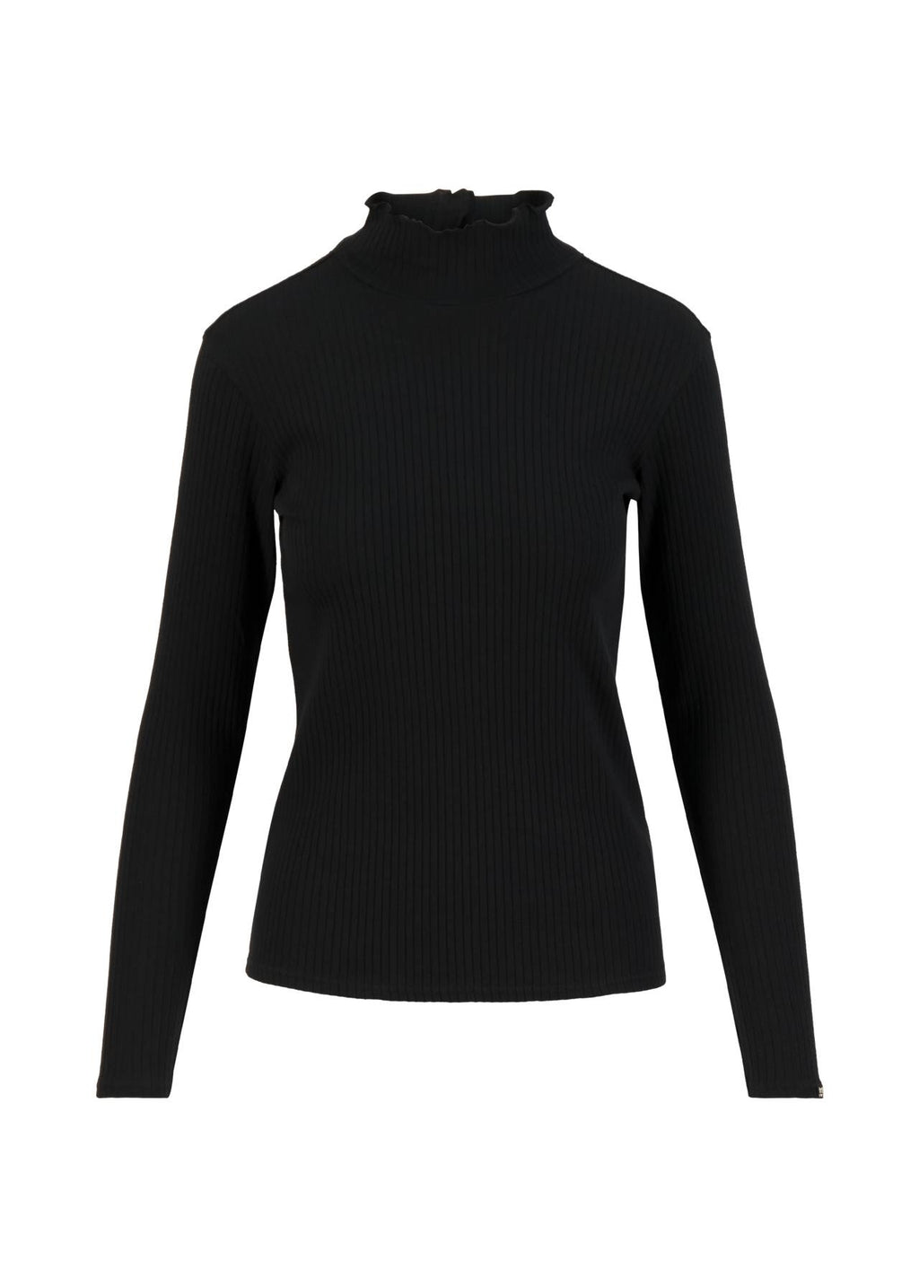 Blutsgeschwister Shirt mit Stehkragen "Female Power" schwarz