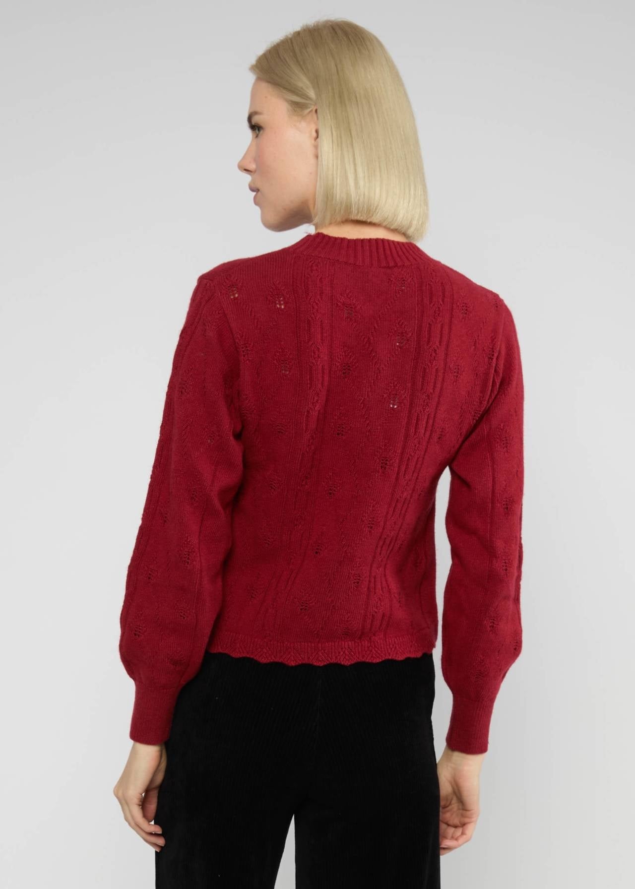 Blutsgeschwister Pullover "Fine Craft Crew" rot