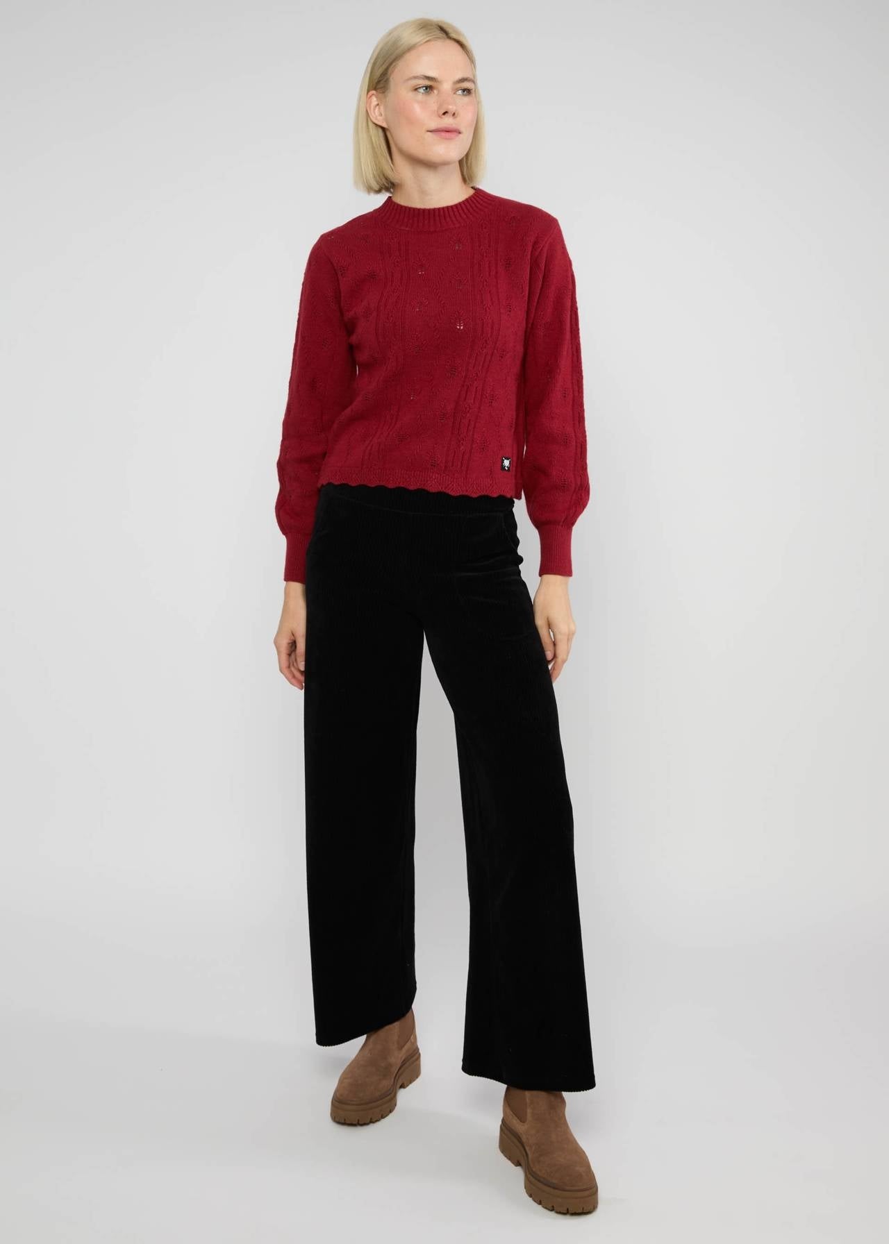 Blutsgeschwister Pullover "Fine Craft Crew" rot