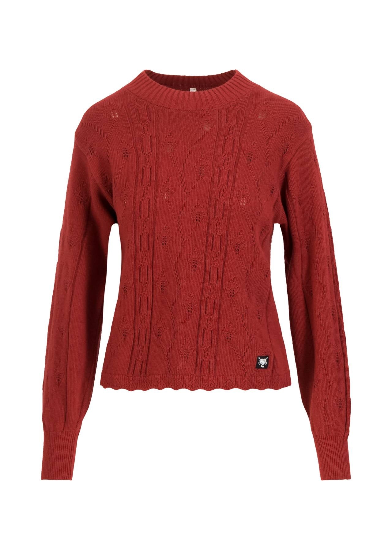 Blutsgeschwister Pullover "Fine Craft Crew" rot