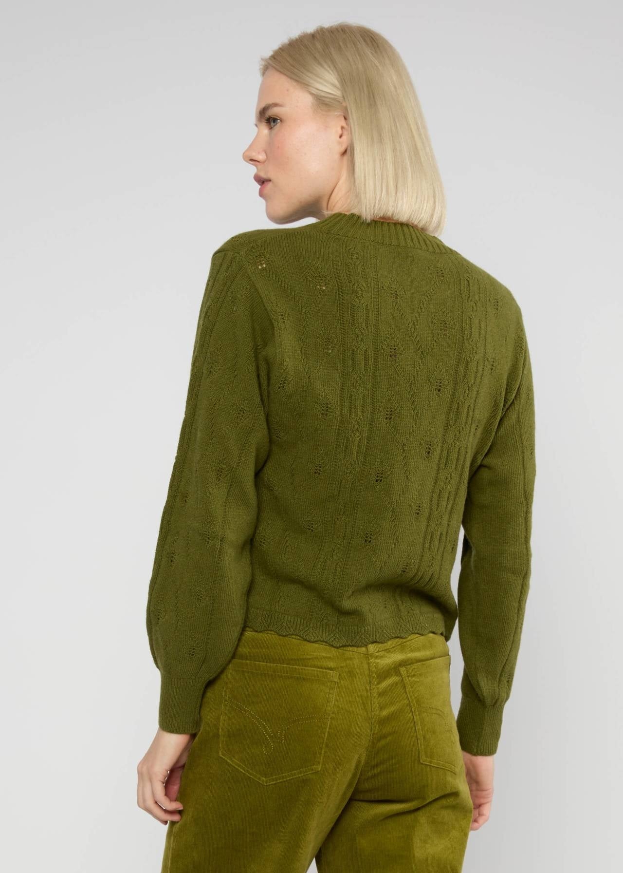 Blutsgeschwister Pullover "Fine Craft Crew" grün