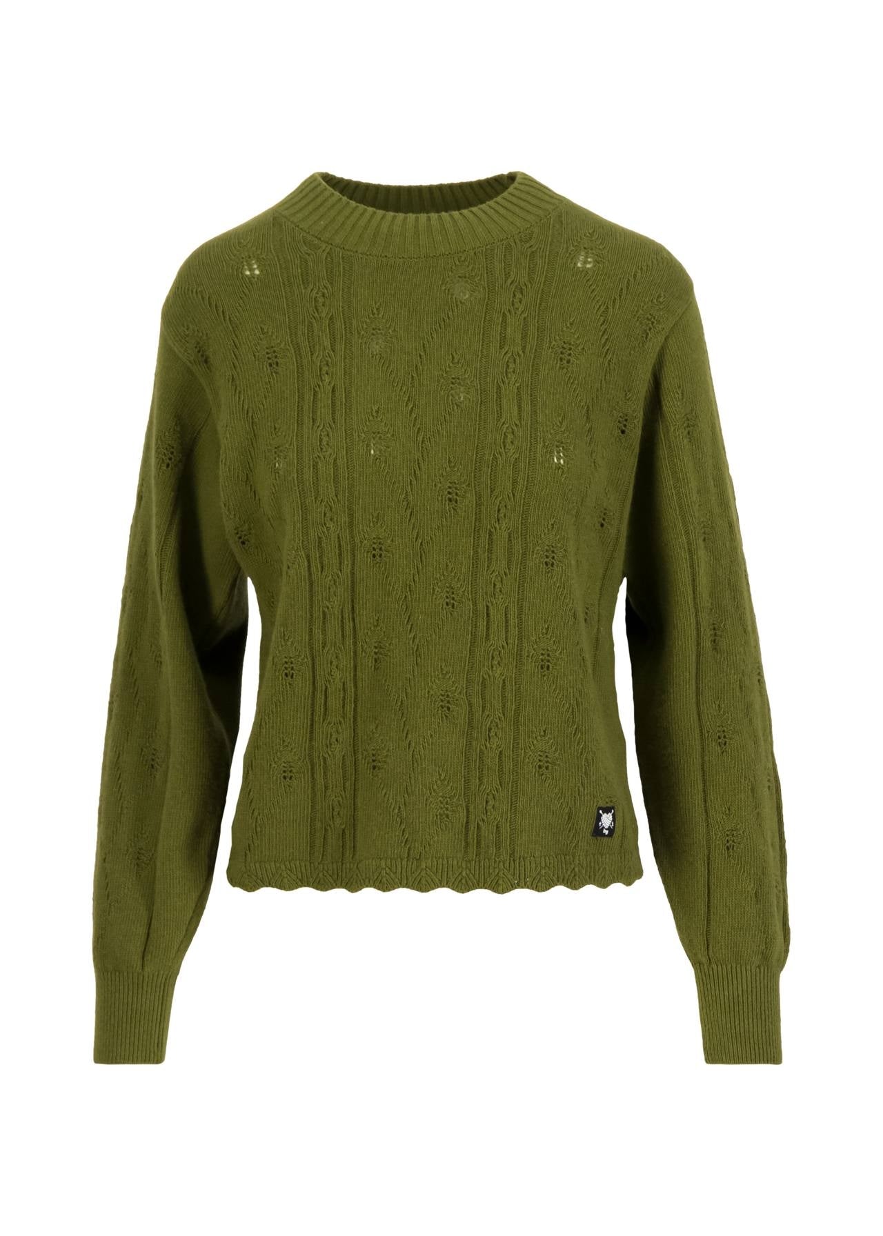 Blutsgeschwister Pullover "Fine Craft Crew" grün