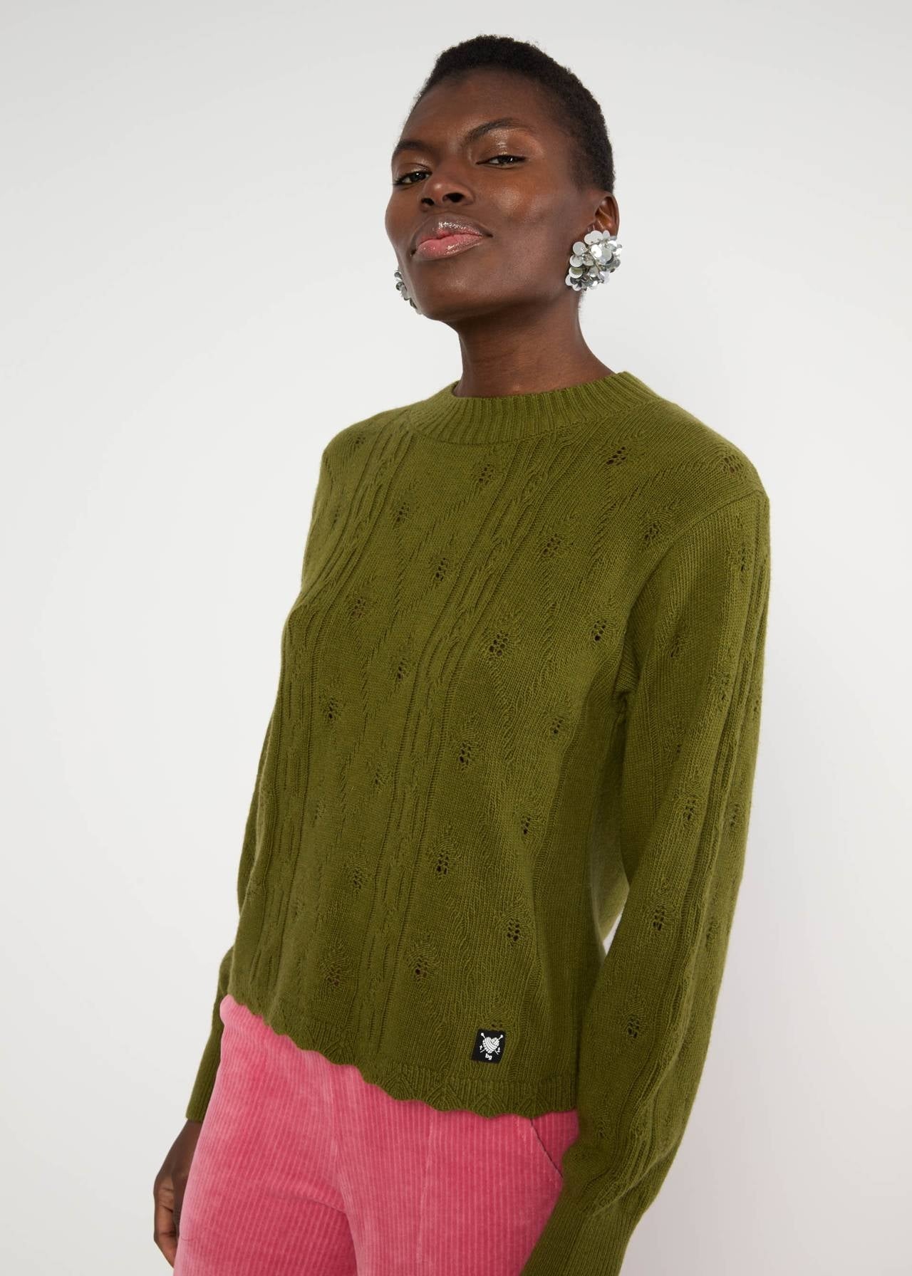 Blutsgeschwister Pullover "Fine Craft Crew" grün