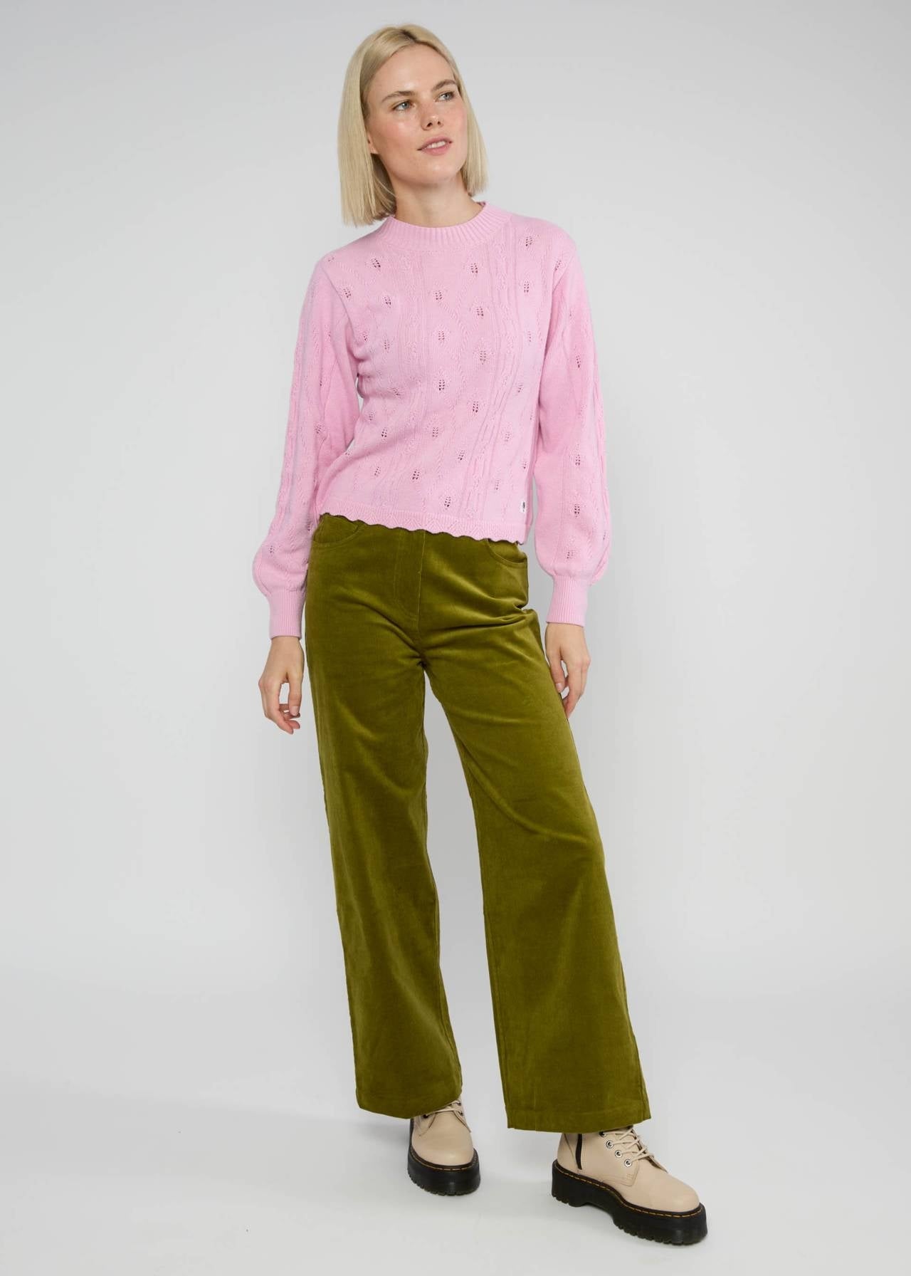 Blutsgeschwister Pullover "Fine Craft Crew" rosè