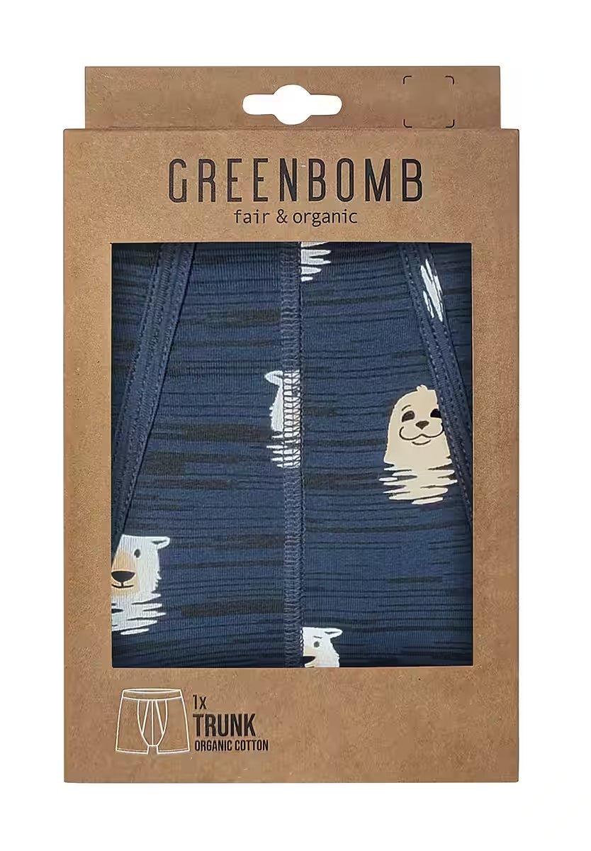 Greenbomb Boxershorts blau Eisbär
