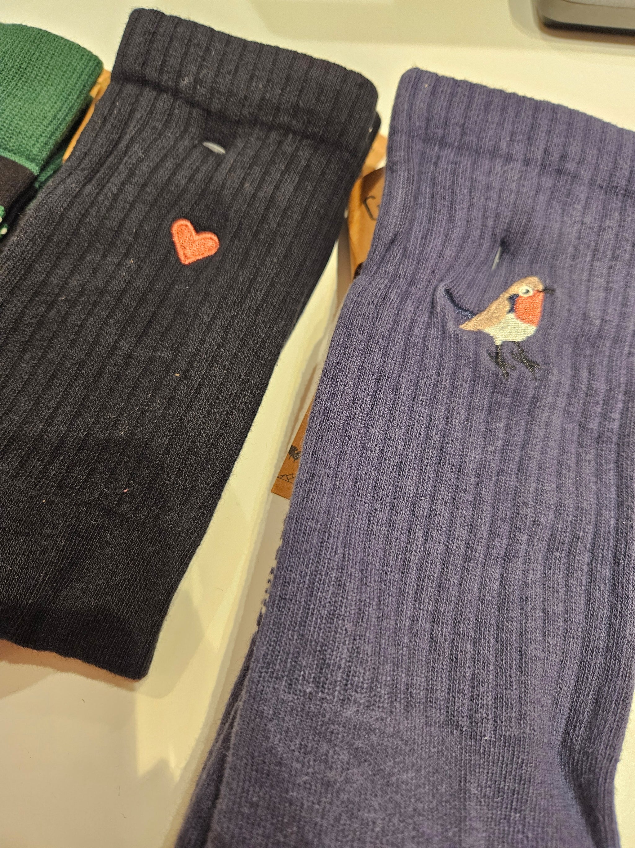 Greenbomb Socken "Herz" schwarz