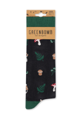 Greenbomb Socken "Pilze" schwarz