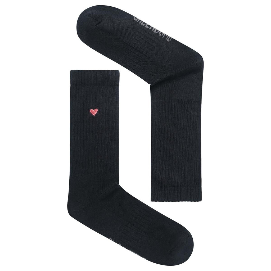 Greenbomb Socken "Herz" schwarz