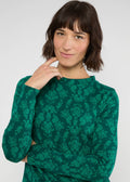Blutsgeschwister Pullover "Safe and Warm Turtle" grün/gemustert