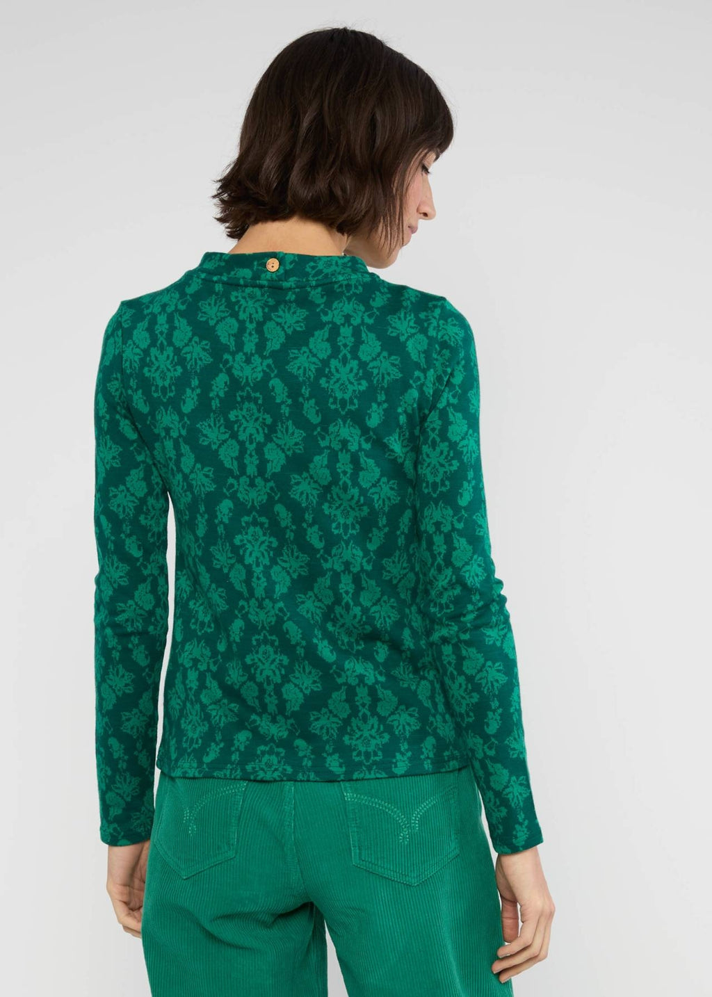 Blutsgeschwister Pullover "Safe and Warm Turtle" grün/gemustert
