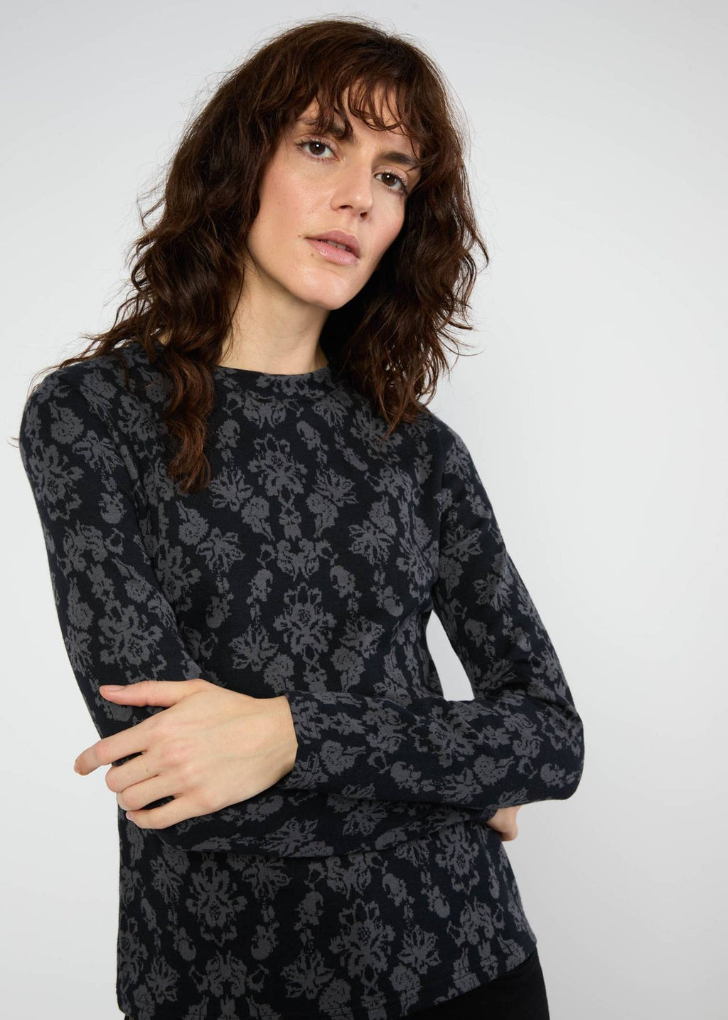 Blutsgeschwister Pullover "Safe and Warm Turtle" grau/gemustert