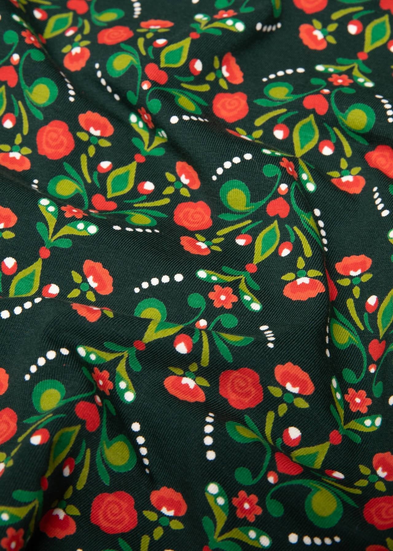 Blutsgeschwister Shirt "Radiant Rebels Crew" grün/rot gemustert