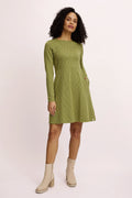 Tranquillo Kleid E140 grün/gemustert