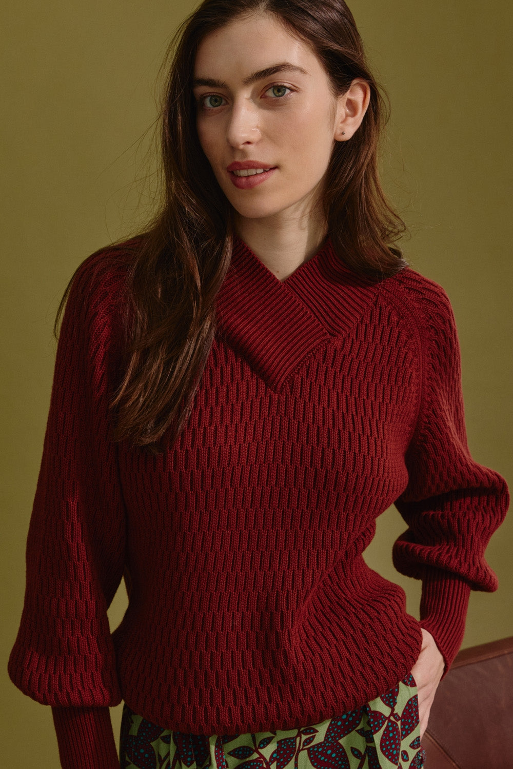 Tranquillo Pullover aus Strick C63 rost