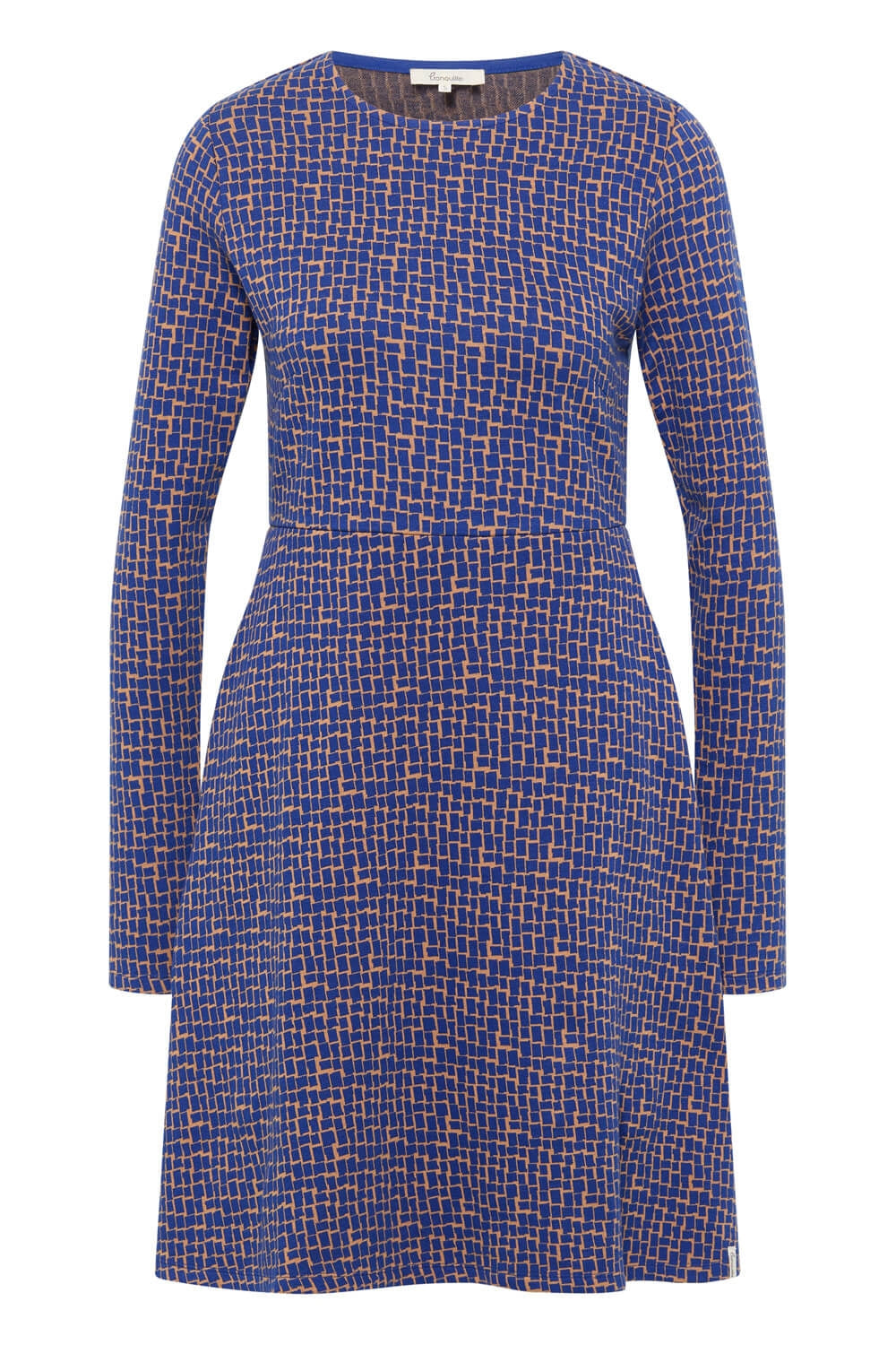 Tranquillo Kleid E140 blau/gemustert