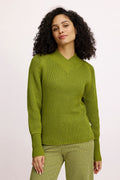 Tranquillo Pullover aus Strick C63 grün