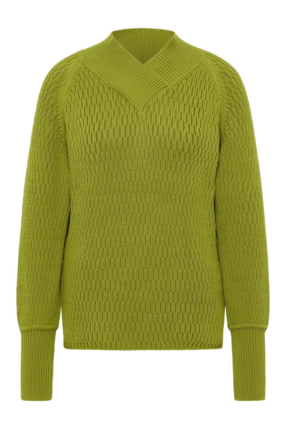 Tranquillo Pullover aus Strick C63 grün