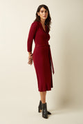 King Louie Kleid "Lola" weinrot