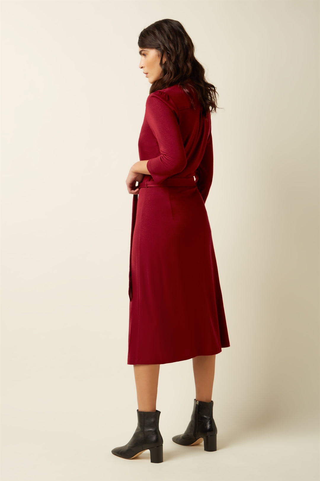 King Louie Kleid "Lola" weinrot