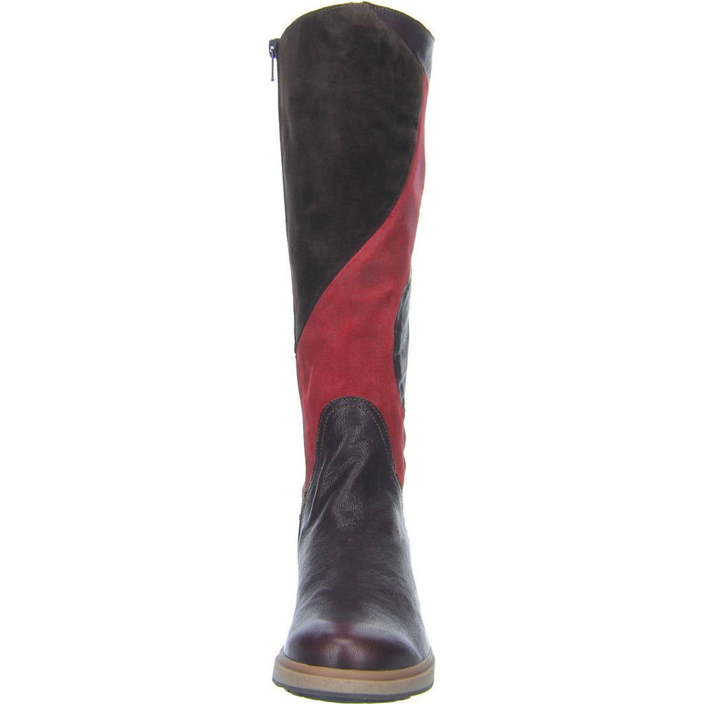 Think Stiefel "Cogita" braun/rot