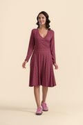 Lalamour Kleid "Daisy" rosè/gemustert
