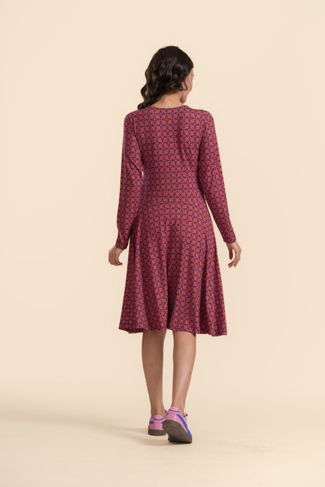 Lalamour Kleid "Daisy" rosè/gemustert