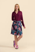 Lalamour Rock "Demi" blau/rosa gemustert